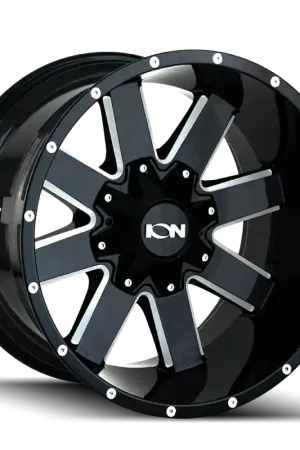 Price Drop ION 141 18x9 / 8x170 BP / 18mm Offset / 125.2mm Hub Gloss Black Milled Wheel