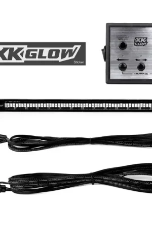 Top Rated XK Glow Tube Strobe Lights w/ Traffic Modes Ultra Bright LEDs + Solid On - White 8pc 12in