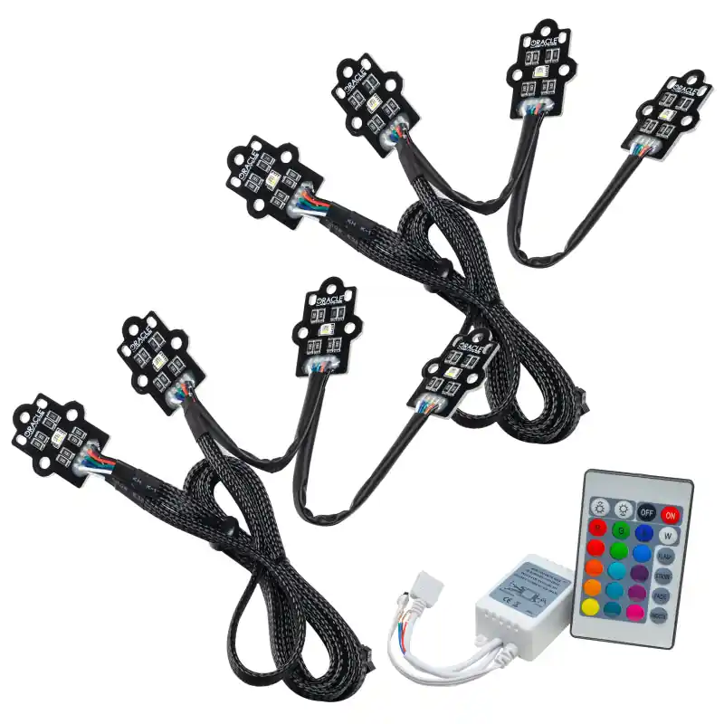 Authentic Oracle 21-22 Nissan Titan RGB+W Headlight DRL Upgrade - ColorSHIFT w/ Simple Controller