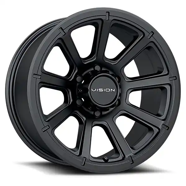 Vision Wheels Turbine 353 Matte Black 17x8.5 18mm Offset 6x139.7 (6x5.5) Free Delivery