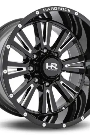 Don’t Miss Out Hardrock Offroad Wheels H503 Gloss Black Milled 20x12 -44mm Offset 6x139.7 (6x5.5)