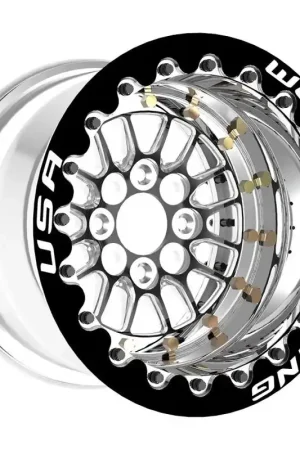 Weld Tuner Import 15x7 / 4x100mm BP / 5in. BS Black CTR Black Single Beadlock MT Handmade