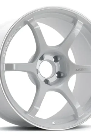 Exclusive Offer Advan RG-4 18x9.5 +45 5x120 Racing White Metallic and Ring Wheel