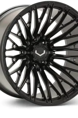Same Day Shipping Vossen VFX-04 24x14 - 8x165.1 - ET75 - Mega Deep - 125.1 - Satin Black Wheel