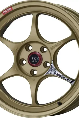 Direct From Manufacturer Enkei PF06 18x8.5in 5x114.3 BP 35mm Offset 75mm Bore Gold Wheel