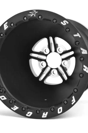 Race Star 63 Pro Forged 15x14 DBL Sportsman 5x4.50 BC / 4.00 BS Wheel - Black Anodized/Machined New Arrival