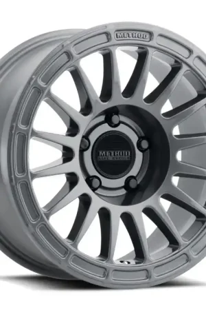 Method MR314 17x7.5 +25mm Offset 5x150 110.5mm CB Gloss Titanium Wheel Clearance