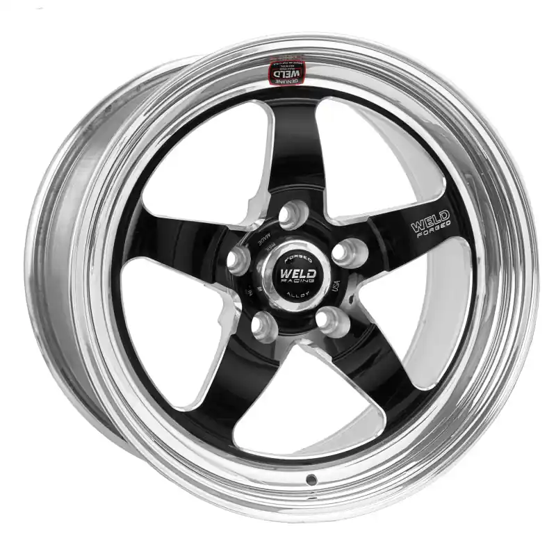 Weld S71 17x5 / 5x4.75 BP / 2.2in. BS Black Wheel (High Pad) - Non-Beadlock Buy Direct
