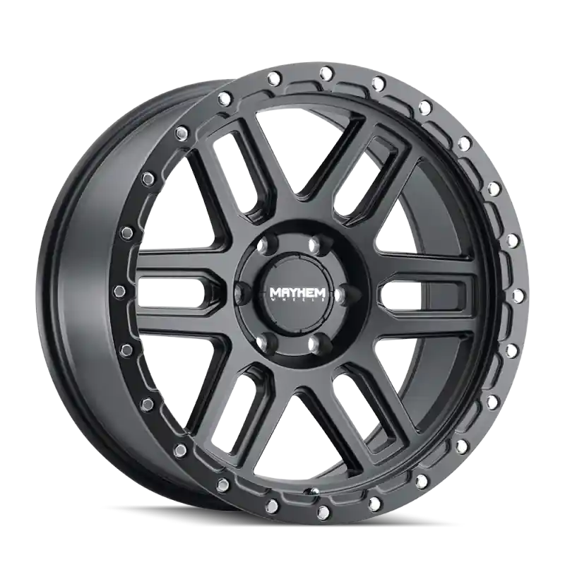 Fan Favorite Mayhem 8304 Delta 17x9 / 6x139.7 BP / 0mm Offset / 106mm Hub Matte Black Wheel