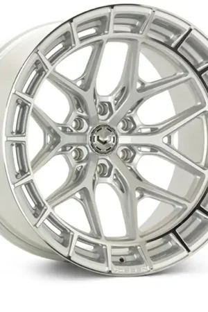 Affordable Vossen HFX-1 24x10 / 6x139.7 / ET25 / Deep / 106.1 CB - Silver Polished Wheel