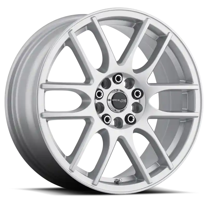 Raceline 141S Mystique 16x7in / 4x100/4x108 BP / 40mm Offset / 72.62mm Bore - Gloss Silver Wheel Don’t Miss Out
