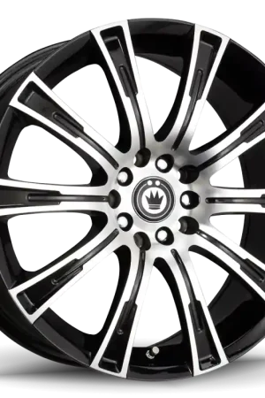One Day Deal Konig Crown 16x7.5 5x105/114.3 ET40 Black Machine Face