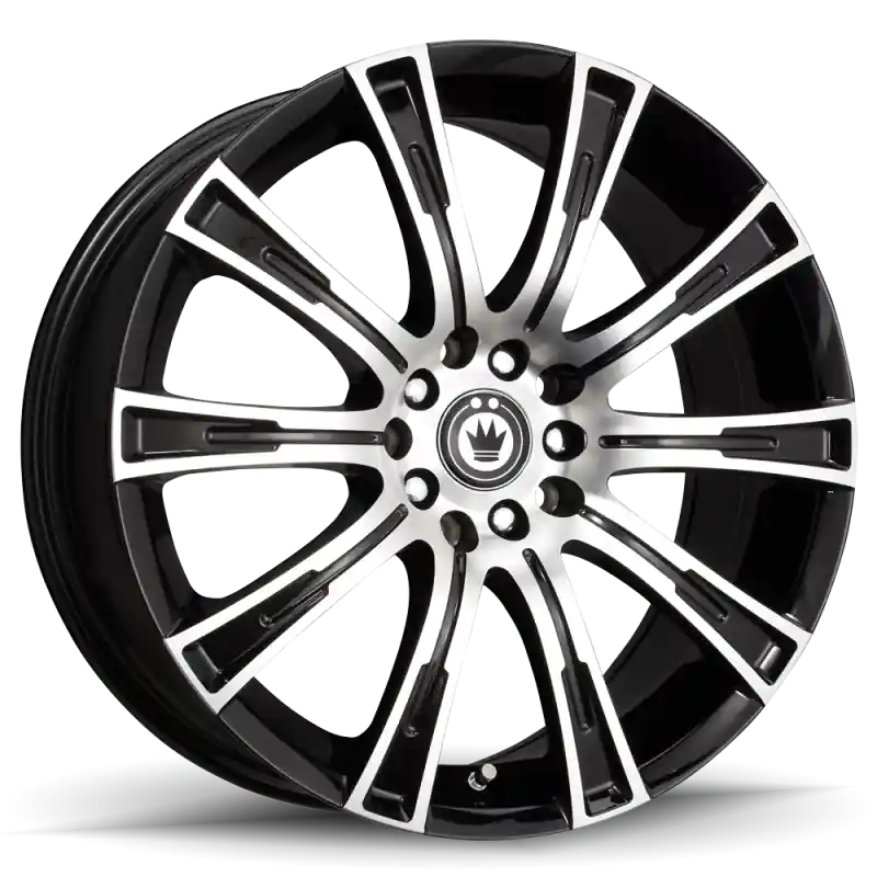 One Day Deal Konig Crown 16x7.5 5x105/114.3 ET40 Black Machine Face