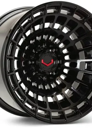 Best Price Vossen LCX-04 24x12 - 6x135 - ET44 - Ultra Deep - 87.1 - Gloss Black Wheel