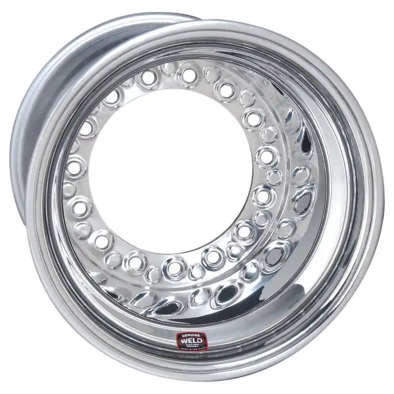 Weld Wide 5 XL Direct MT 15x14 / 5x10.25 BP / 5in. BS Polished Assembly - Mod Beadlock w/6-Dzus Cvr Super Sale