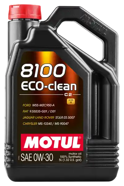 Handmade Motul 5L Synthetic Engine Oil 8100 0W30 4x5L ECO-CLEAN ACEA C2 API SM ST.JLR 03.5007