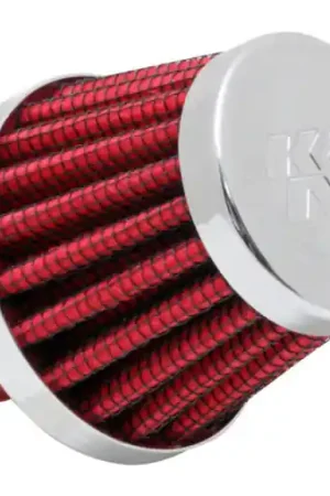 Final Sale K&N 2in Base OD x .375in Flange ID x 1.75in H Rubber Base Crankcase Vent Filter