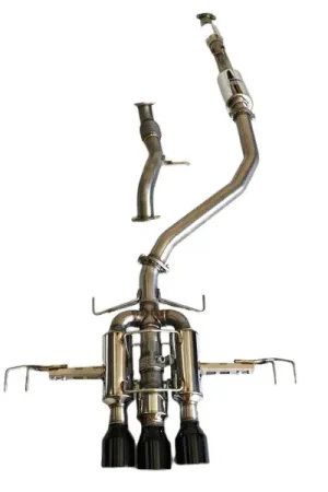 Professional Grade Invidia 22+ HONDA CIVIC TYPE-R FL5 R400 SINGLE LAYER BLACK TIP CAT-BACK (NON POLISH PIPE)