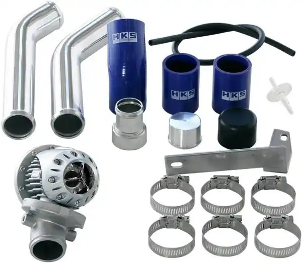 Special Offer HKS 08+ Evo 10 SSQV4 BOV Kit Includes 2 Polished Aluminum Pipes