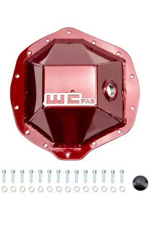 Place Order Wehrli 01-19 Chevrolet Duramax/03-19 Dodge Cummins 11.5in AAM Rear Diff. Cover - WCFab Red
