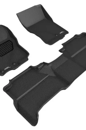 3D MAXpider 05-19 Nissan Frontier Crew Cab With R2 Subwoofer Kagu Black R1 R2 (2 Eyelets) Premium