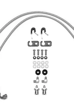 Authentic Wilwood 18-22 Jeep JL Flexline Kit 33in -3 M10-1.0 IF 1/8-27 NPT Straight 90 Degree