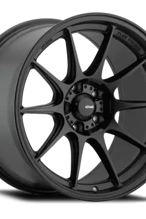 Konig Dekagram 15x8 4x100 ET25 Semi-Matte Black Direct From Manufacturer