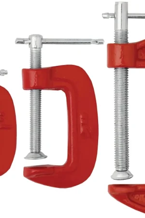 PKTool 3pc G-Clamp Set - RG7124 (Pickup Only) Warranty Included