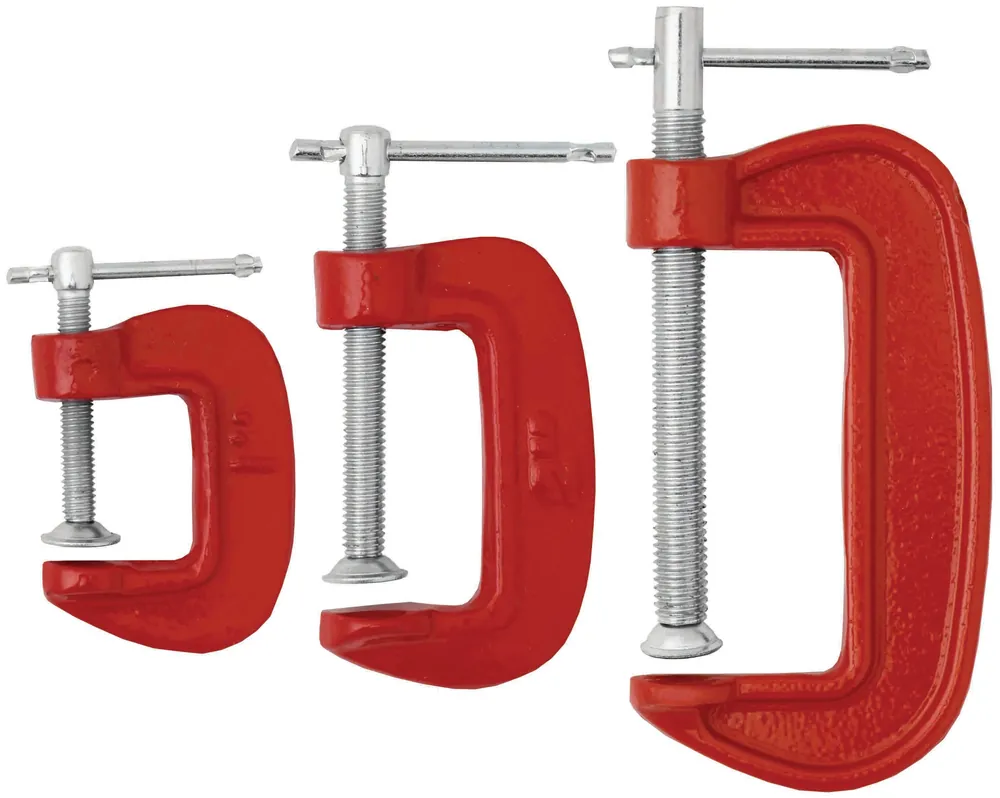 PKTool 3pc G-Clamp Set - RG7124 (Pickup Only) Warranty Included