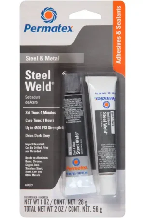 Permatex Steel Weld 56g Dries Dark Grey- 84209 - PX84209 Genuine