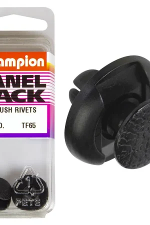Champion Fasteners Push Rivets (18mm Head, 7mm Length, to Suit 7mm Hole) - Pack of 2 - TF65 Final Sale
