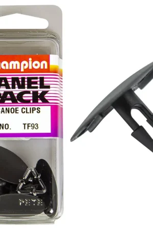 Exclusive Champion Fasteners Canoe Clips (30mm Head, 17mm Length, to Suit 7mm Hole) - Pack of 4 - TF93