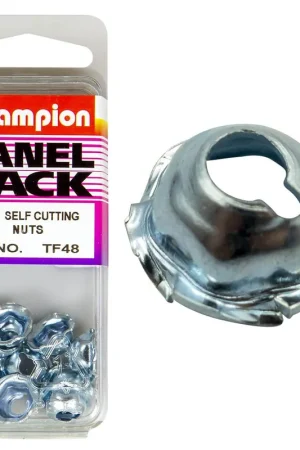 Champion Fasteners Self Cutting Nuts (3\\/16, Silver Colour) - Pack of 10 - TF48 Next Day Delivery