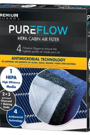 Wholesale PUREFLOW 2015 GMC Sierra 1500 Cabin Air Filter with HEPA and Antibacterial Technology, PC9958HX