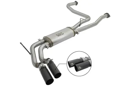 Cheap aFe POWER Rebel Series 2-1/2in 409 SS Cat Back Exhaust w/ Black Tips 16-17 Nissan Titan V8 5.6L - 49-46126-B
