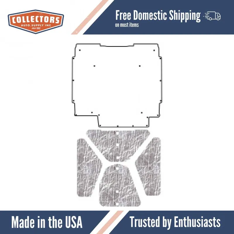 Luxury Hood Insulation Pad Heat Shield for 66-67 Oldsmobile A-Body Under Cover Smooth