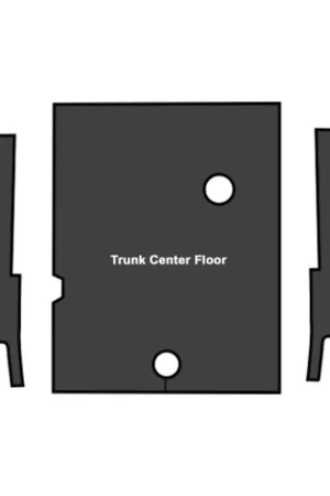 Sound Deadener for 1968-70 Mercury Cougar Coupe EVA Trunk Area Piece 3Pc Exclusive