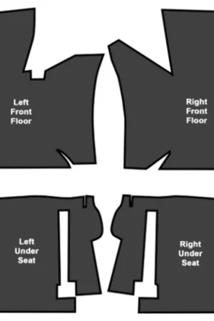 Secure Checkout Sound Deadener for 1963-1967 Chevrolet Corvette Coupe Mastic with Pad Front 4Pc