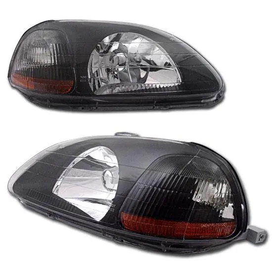 Crystal Black Head Lights Amber Price Drop
