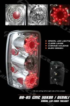 Euro Chrome Clear LED Taillights Hot Picks