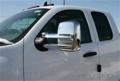 Hot Deal Putco 03-15 Chevrolet Silv - Towing Mirrors (w/o Turn Signals or Camera Sensors) Mirror Covers - 401273