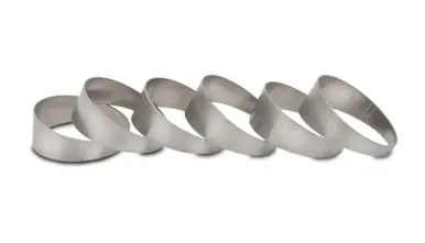 Vibrant 2.50in OD Gr 1 Titanium Pie Cuts - 13525 Mega Sale