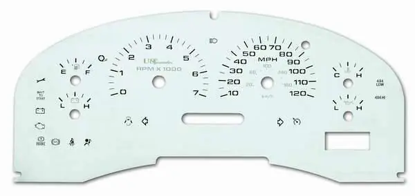 US Speedo Stainless Steel Gauge Face - Displays MPH - Tachometer - F1500404 Low Price