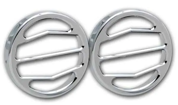 Place Order Pro-One Smooth Chrome Billet Driving Light Covers - Pair - H20043SC