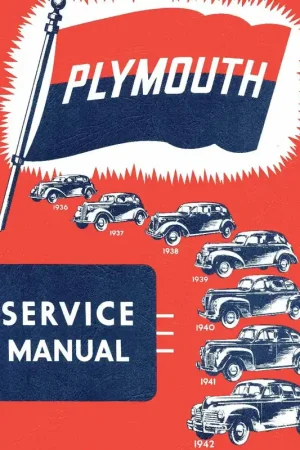 Service Manual for 1936-1942 Plymouth Cheap