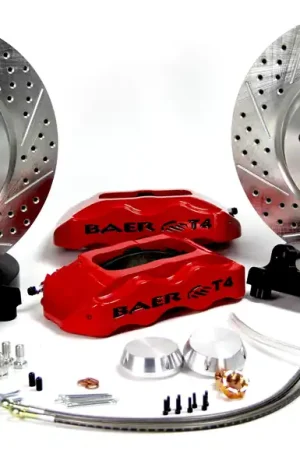 Editor’s Pick Baer Brakes 4301512B-1X Baer Brakes 13" Track4 Front Brake Kit, Black, Slot, Std. Studs