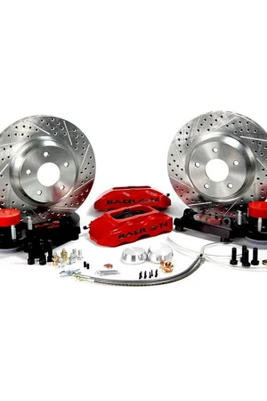 Baer Brakes 4301381CY Baer Brakes 13" Track4 Front Brake Kit, Comp Yellow, SDZ, Std. Studs Holiday Sale