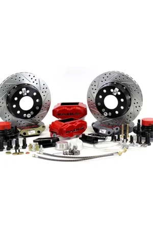 New Arrival Baer Brakes 4301432FR Baer Brakes 11" SS4+ Front Brake Kit, Fire Red, SDZ, Std. Studs