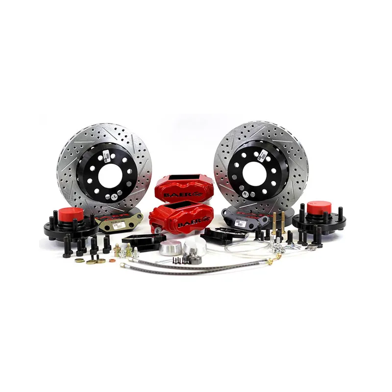 New Arrival Baer Brakes 4301432FR Baer Brakes 11" SS4+ Front Brake Kit, Fire Red, SDZ, Std. Studs