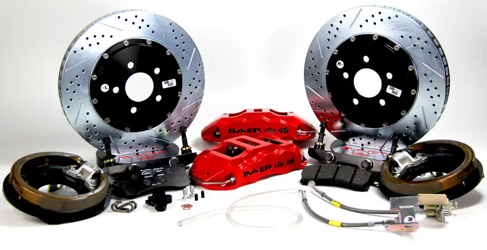 Direct From Factory Baer Brakes 4302270S-1 Baer Brakes 14" Extreme+ Rear Brake Kit, Silver, Slot